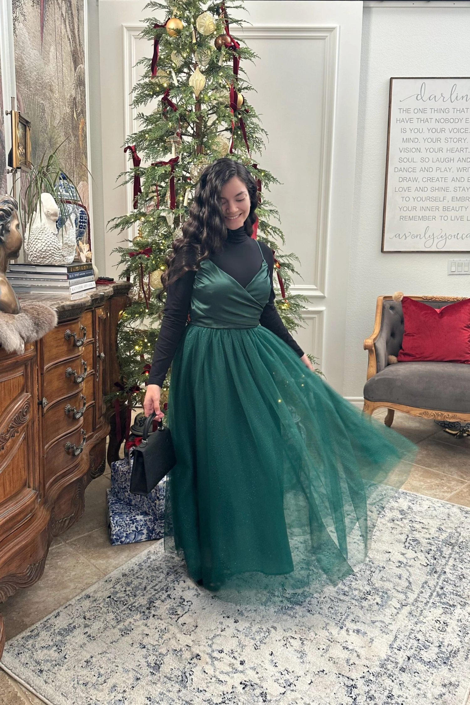 Zelie Emerald Green Tulle Dress 8 Zelie Emerald Green Tulle Dress - Image 6