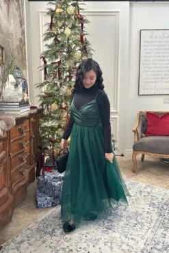 Zelie Emerald Green Tulle Dress 15 Zelie Emerald Green Tulle Dress -Women Dresses Store Facetune 02 12 2024 20 29 52