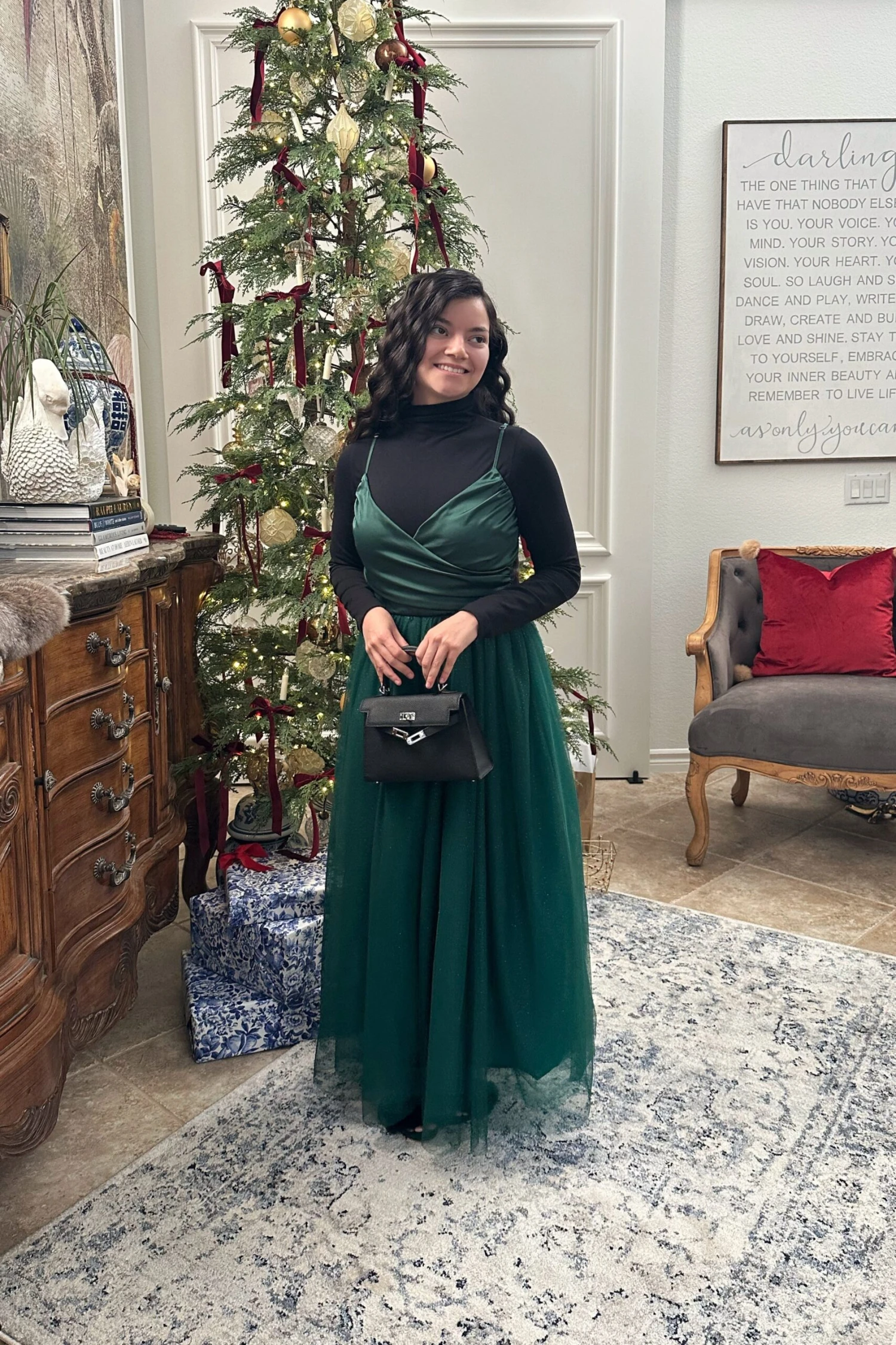 Zelie Emerald Green Tulle Dress 7 Zelie Emerald Green Tulle Dress - Image 5