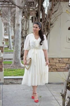 Valerie Ivory Ruffled Dress -Women Dresses Store Facetune 03 02 2024 15 40 17