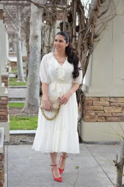 Valerie Ivory Ruffled Dress -Women Dresses Store Facetune 03 02 2024 15 43 28