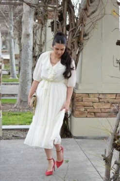 Valerie Ivory Ruffled Dress -Women Dresses Store Facetune 03 02 2024 15 44 07