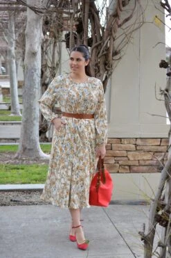 Flora Cream Floral Midi Dress -Women Dresses Store Facetune 03 02 2024 15 46 05