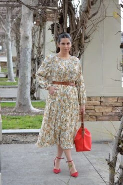 Flora Cream Floral Midi Dress -Women Dresses Store Facetune 03 02 2024 15 50 41