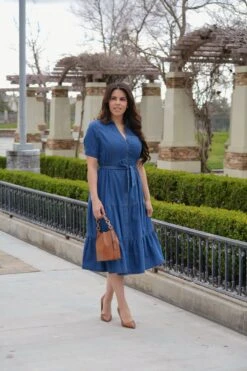 Anne Dark Denim Midi Dress -Women Dresses Store Facetune 04 03 2024 16 00 15