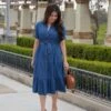 Anne Dark Denim Midi Dress