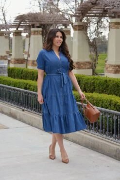 Anne Dark Denim Midi Dress -Women Dresses Store Facetune 04 03 2024 16 03 15