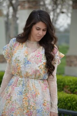 Raleigh Lace Mock Neck Top (3 Color Choices)