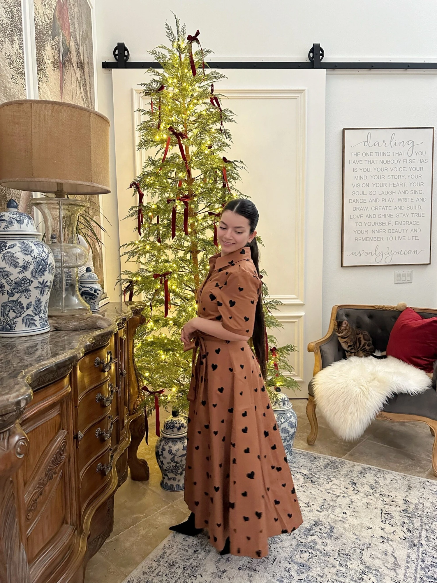 Alyson Brown Heart Cotton Dress 8 Alyson Brown Heart Cotton Dress - Image 6