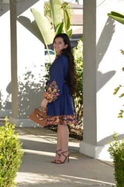 Winslet Navy Floral Dress -Women Dresses Store Facetune 05 01 2025 19 43 18