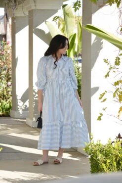 Soleil Light Blue Stripe Dress -Women Dresses Store Facetune 05 01 2025 20 18 02