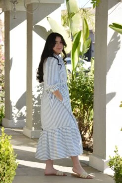 Soleil Light Blue Stripe Dress -Women Dresses Store Facetune 05 01 2025 20 19 22