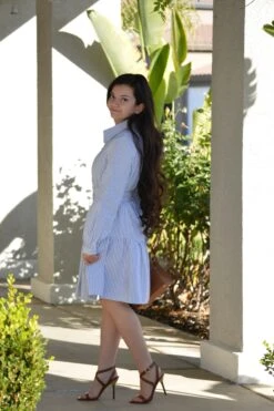 Juniper Blue Stripe Dress -Women Dresses Store Facetune 05 01 2025 20 35 17