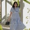 Evalina Navy Striped Dress -Women Dresses Store Facetune 05 01 2025 20 48 17