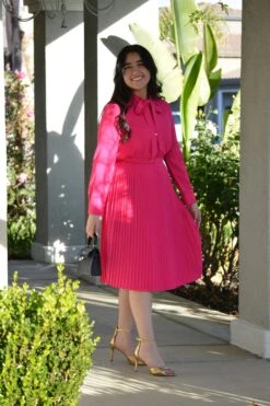 Britain Fuchsia Pink Dress