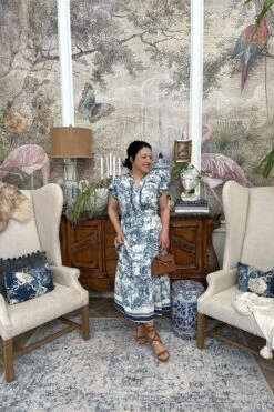 Marguerite Navy Blue Toile Dress -Women Dresses Store Facetune 06 03 2025 11 33 58