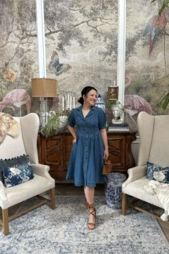 Mamie Denim Midi Dress -Women Dresses Store Facetune 06 03 2025 11 40 32