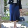 Henley Navy Satin Skirt -Women Dresses Store Facetune 07 10 2023 14 49 10