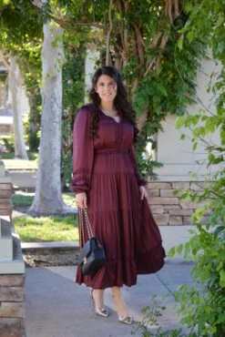 Birdie Plum Silk Maxi Dress -Women Dresses Store Facetune 07 10 2023 15 10 51