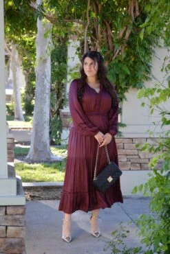 Birdie Plum Silk Maxi Dress -Women Dresses Store Facetune 07 10 2023 15 12 12