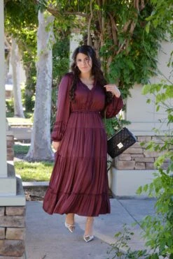 Birdie Plum Silk Maxi Dress -Women Dresses Store Facetune 07 10 2023 15 13 00