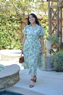 Georgia Blue Floral Midi Dress -Women Dresses Store Facetune 09 03 2025 21 22 29