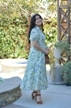 Georgia Blue Floral Midi Dress -Women Dresses Store Facetune 09 03 2025 21 23 07