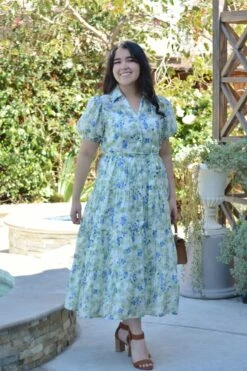 Georgia Blue Floral Midi Dress -Women Dresses Store Facetune 09 03 2025 21 23 29