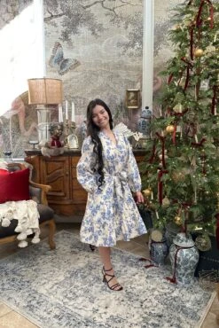 Beckett Cotton Blue Floral Dress -Women Dresses Store Facetune 09 12 2024 17 52 45