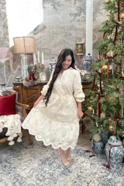 Kylen Cream Lace Midi Dress -Women Dresses Store Facetune 09 12 2024 17 56 38