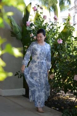 New Marbella Navy Toile Maxi Dress -Women Dresses Store Facetune 10 05 2024 18 21 07