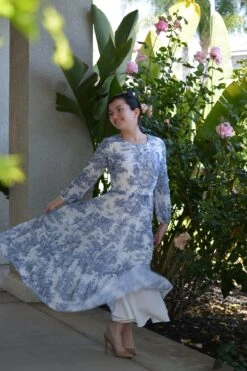 New Marbella Navy Toile Maxi Dress -Women Dresses Store Facetune 10 05 2024 18 22 52