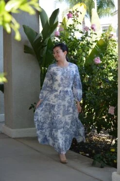 New Marbella Navy Toile Maxi Dress -Women Dresses Store Facetune 10 05 2024 18 27 21