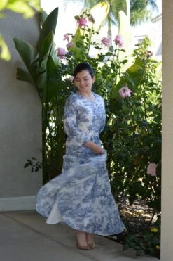 New Marbella Navy Toile Maxi Dress -Women Dresses Store Facetune 10 05 2024 18 30 05