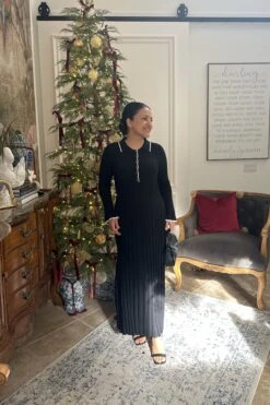 Greer Black Knit Ribbed Maxi Dress -Women Dresses Store Facetune 12 12 2024 11 32 07