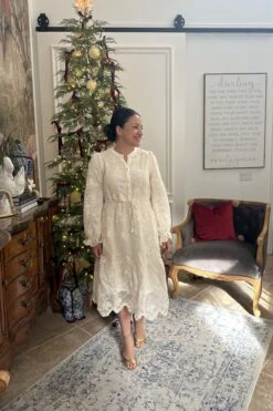 Kylen Cream Lace Midi Dress -Women Dresses Store Facetune 12 12 2024 12 11 20