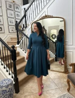 Santorini Teal Midi Dress -Women Dresses Store Facetune 14 01 2025 14 39 33