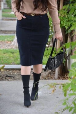 Havana Black Distressed Skirt (Skirt Society Exclusive) -Women Dresses Store Facetune 16 09 2023 16 37 30