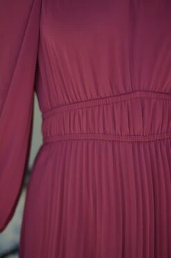 Gabriela Magenta Pleated Dress -Women Dresses Store Facetune 16 10 2024 09 24 16