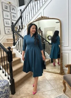 Santorini Teal Midi Dress -Women Dresses Store Facetune 17 01 2025 09 38 27