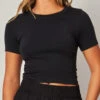 Lorraine Layering Crop Short-sleeve Tees (3 Colors) -Women Dresses Store Facetune 17 05 2024 15 57 33