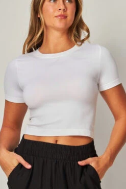 Lorraine Layering Crop Short-sleeve Tees (3 Colors) -Women Dresses Store Facetune 17 05 2024 15 58 41