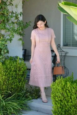 Minnie Pink Eyelash Lace Dress -Women Dresses Store Facetune 19 04 2025 14 05 49