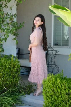 Minnie Pink Eyelash Lace Dress -Women Dresses Store Facetune 19 04 2025 14 06 48