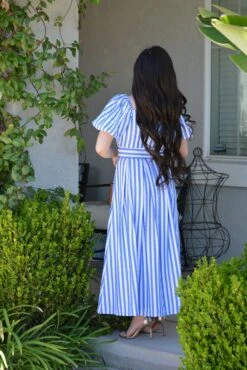 Ollie Blue Stripe Midi Dress -Women Dresses Store Facetune 19 04 2025 14 39 25