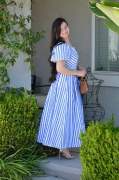 Ollie Blue Stripe Midi Dress -Women Dresses Store Facetune 19 04 2025 14 40 27