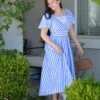 Ollie Blue Stripe Midi Dress -Women Dresses Store Facetune 19 04 2025 14 41 18