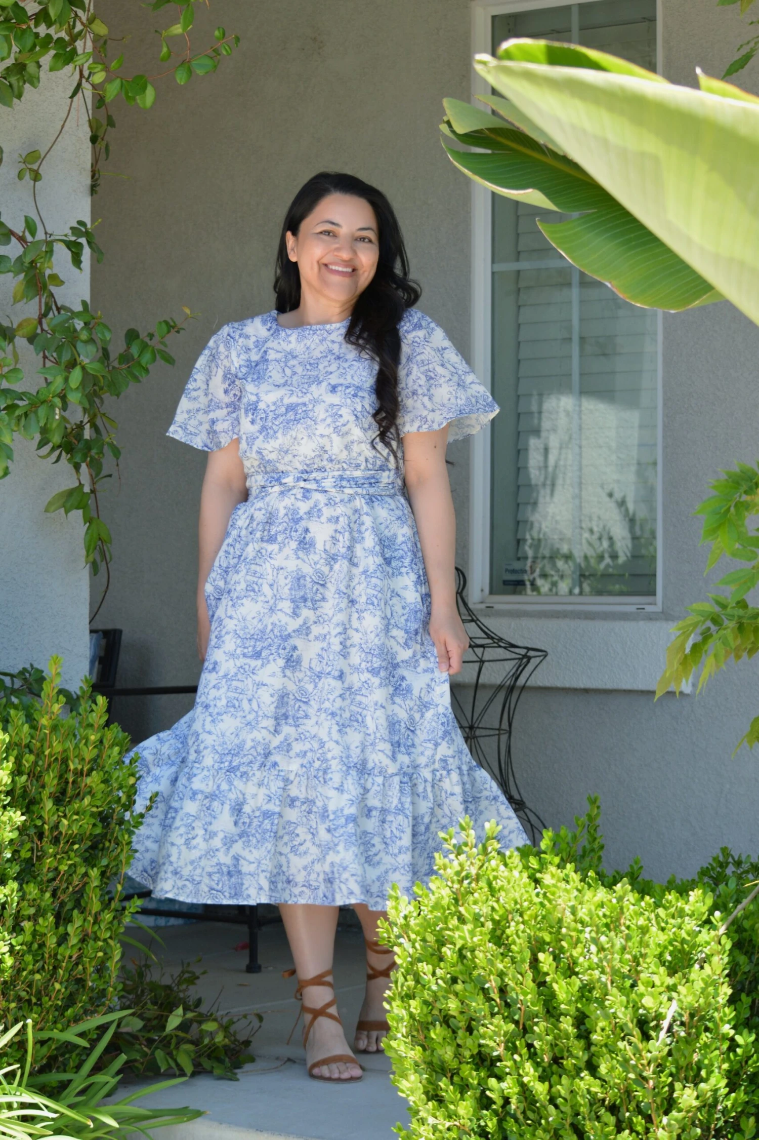 Jennie Toile Midi Dress 4 Jennie Toile Midi Dress - Image 2