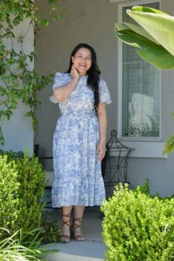 Jennie Toile Midi Dress