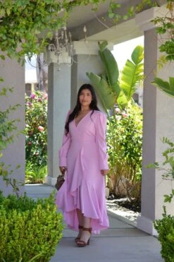 Effie Pink Ruffled Wrap Dress -Women Dresses Store Facetune 23 05 2025 14 59 32